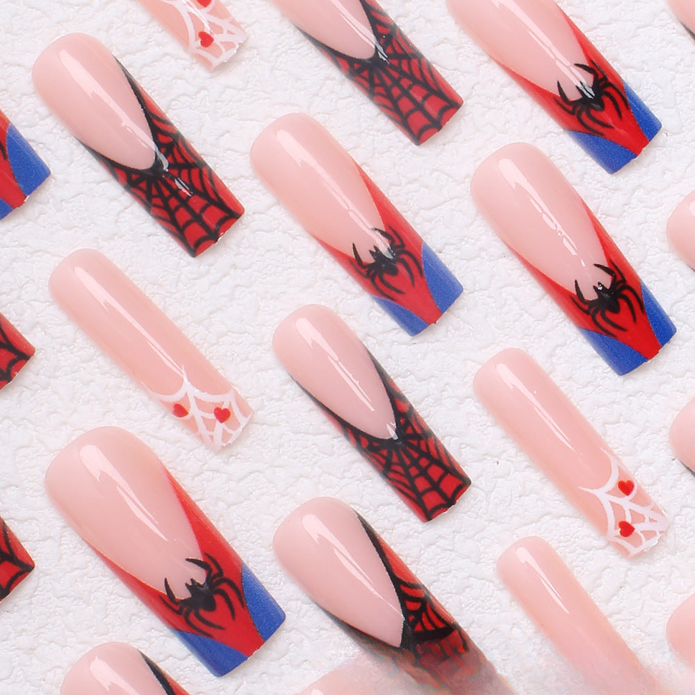 Wholesale 24 Pieces/box Press-on Halloween Nails Kits Nail Stickers ACC-NS-XingNai023