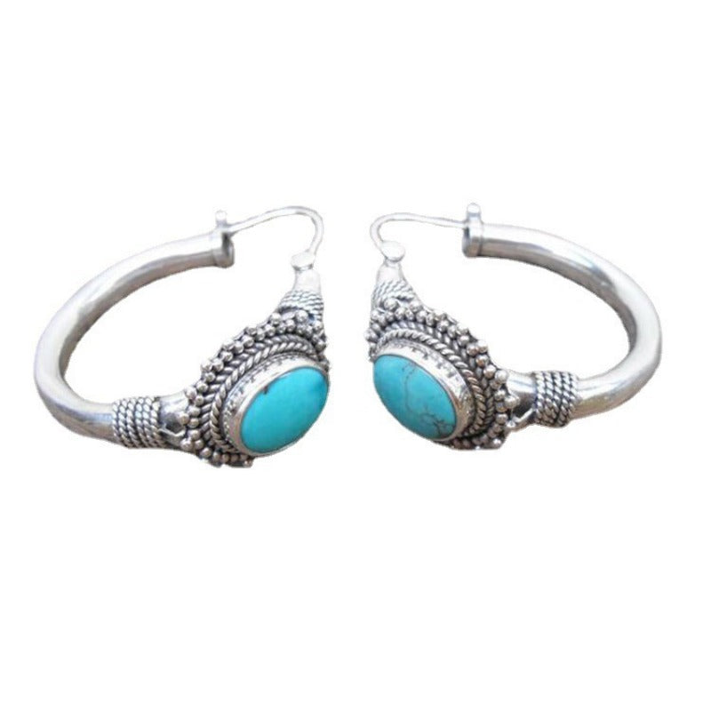 Wholesale Vintage Bohemian Turquoise Earrings ACC-ES-zhiyu001