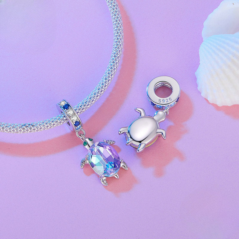 Wholesale Ocean Series Mermaid Tail Diy Pendant Accessories S925 Sterling Silver Beads Charms ACC-CHS-YinZhiyun006