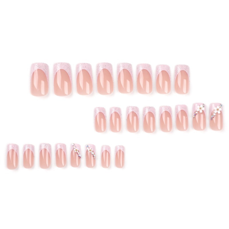 Wholesale 24 Pieces/box Flower Diamond Nails Kits Nail Stickers ACC-NS-LeFan263