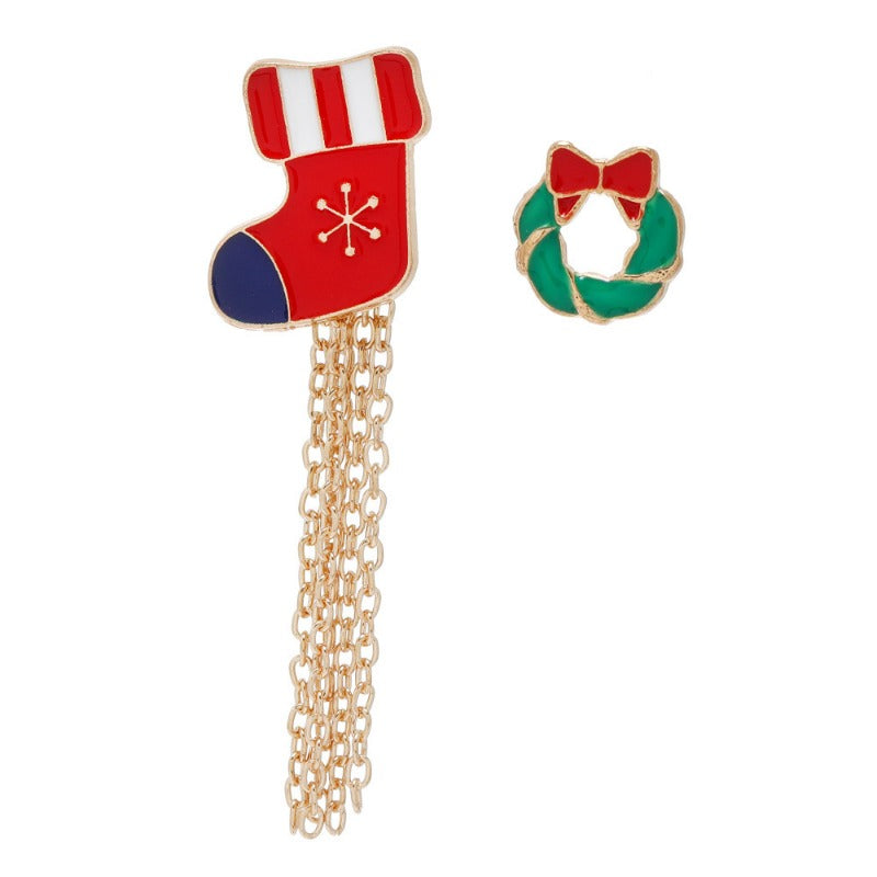 Wholesale Cartoon Christmas Elk Tassel Brooch ACC-BCH-DingZhou003