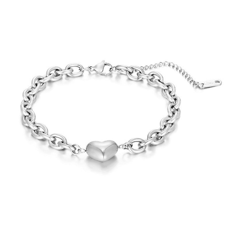 Wholesale Titanium Steel Heart  Pearl Bracelets ACC-BT-MuShan002