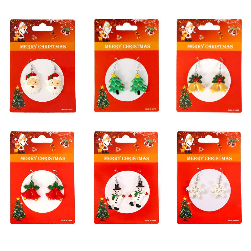 Wholesale Christmas Tree Earrings Ornaments Snowflake Earrings ACC-ES-ZhouHao003