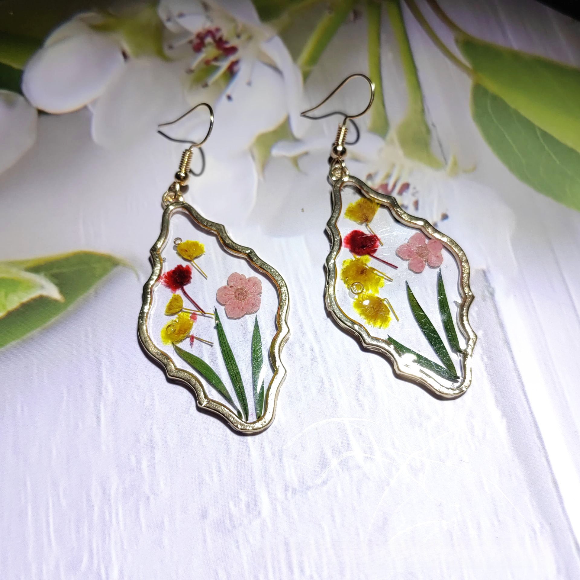 Wholesale Vintage Plant Dried Flower Earrings ACC-ES-Mindin002