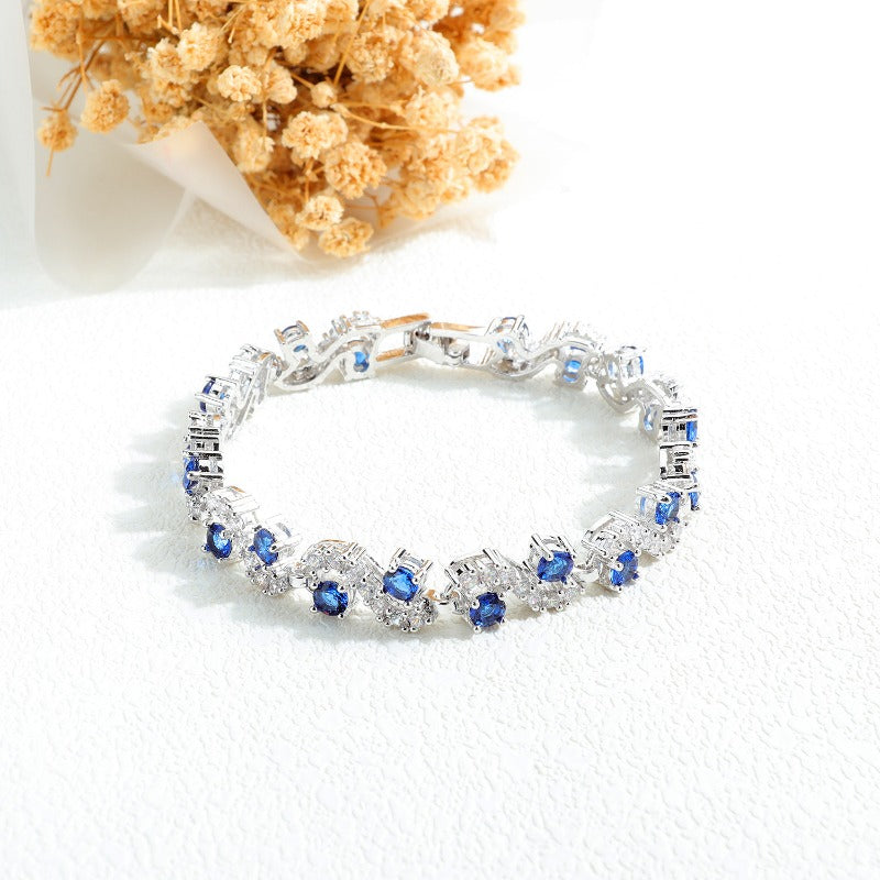 Wholesale Zirconia White Gold Plated Bracelets ACC-BT-OPK004