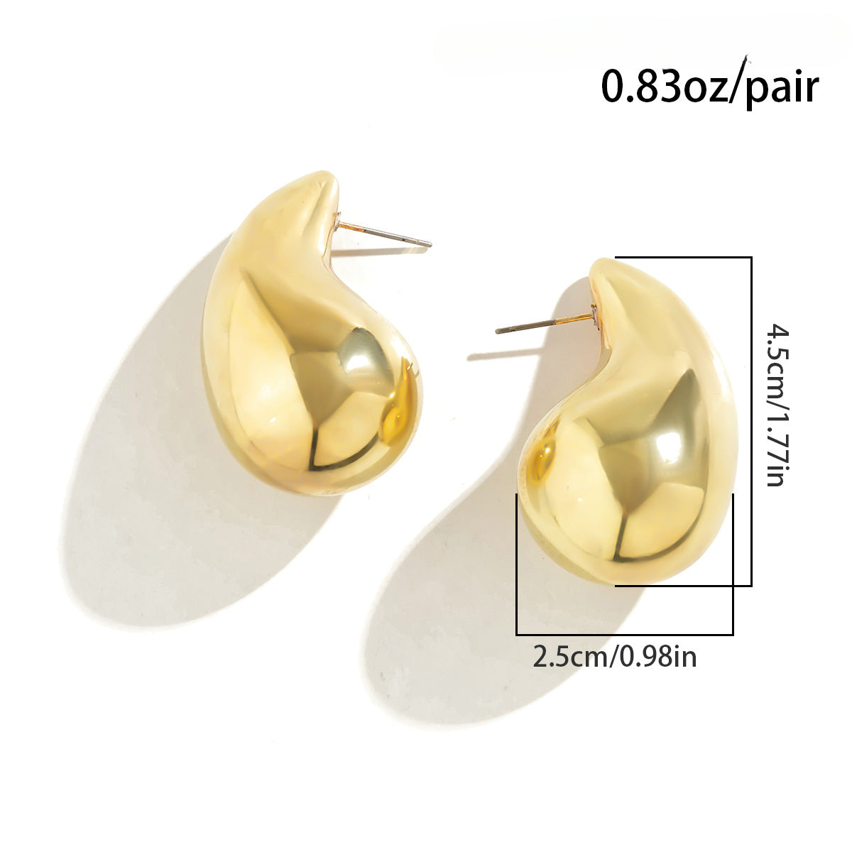 Wholesale Alloy Comma Teardrop Punk Style Earrings ACC-ES-QW010