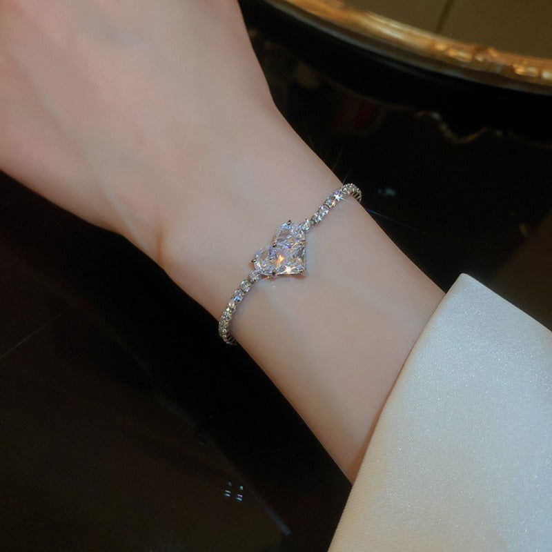 Wholesale Zircon Heart Bracelet ACC-BT-zhiyu009