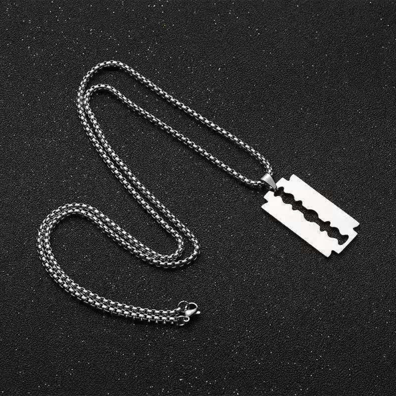 Wholesale Men's Punk Style Hip Hop Pendant Stainless Steel Necklaces ACC-NE-WangG004