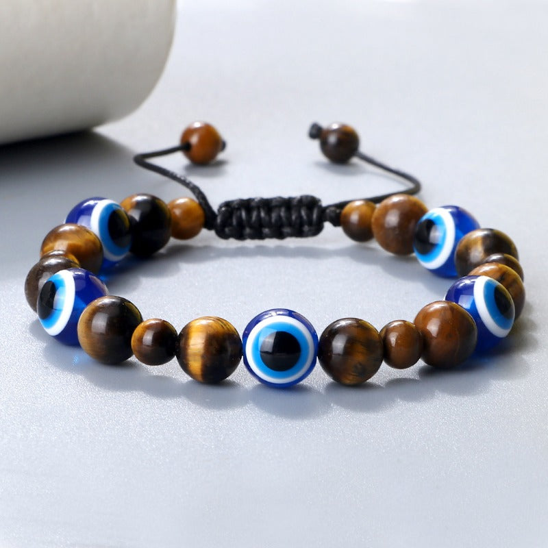 Wholesale Round Bead Devil Eye Braided Bracelet ACC-BT-Xinh004