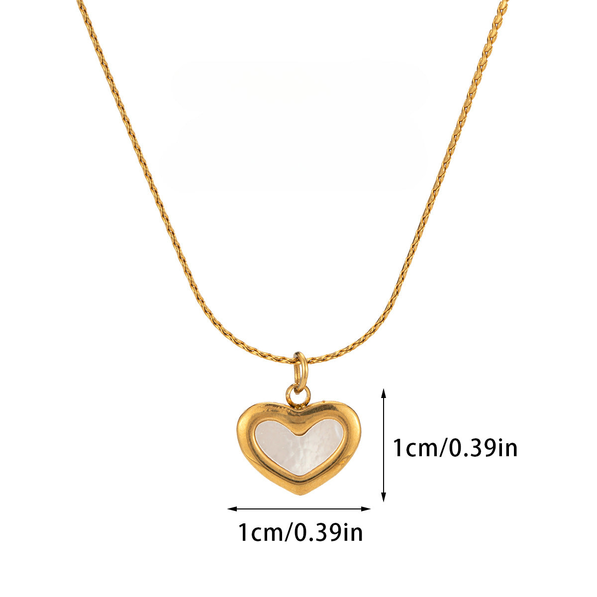 Wholesale 18k Gold Plated Necklace Titanium Steel Necklace Shell Necklace ACC-NE-Jind004