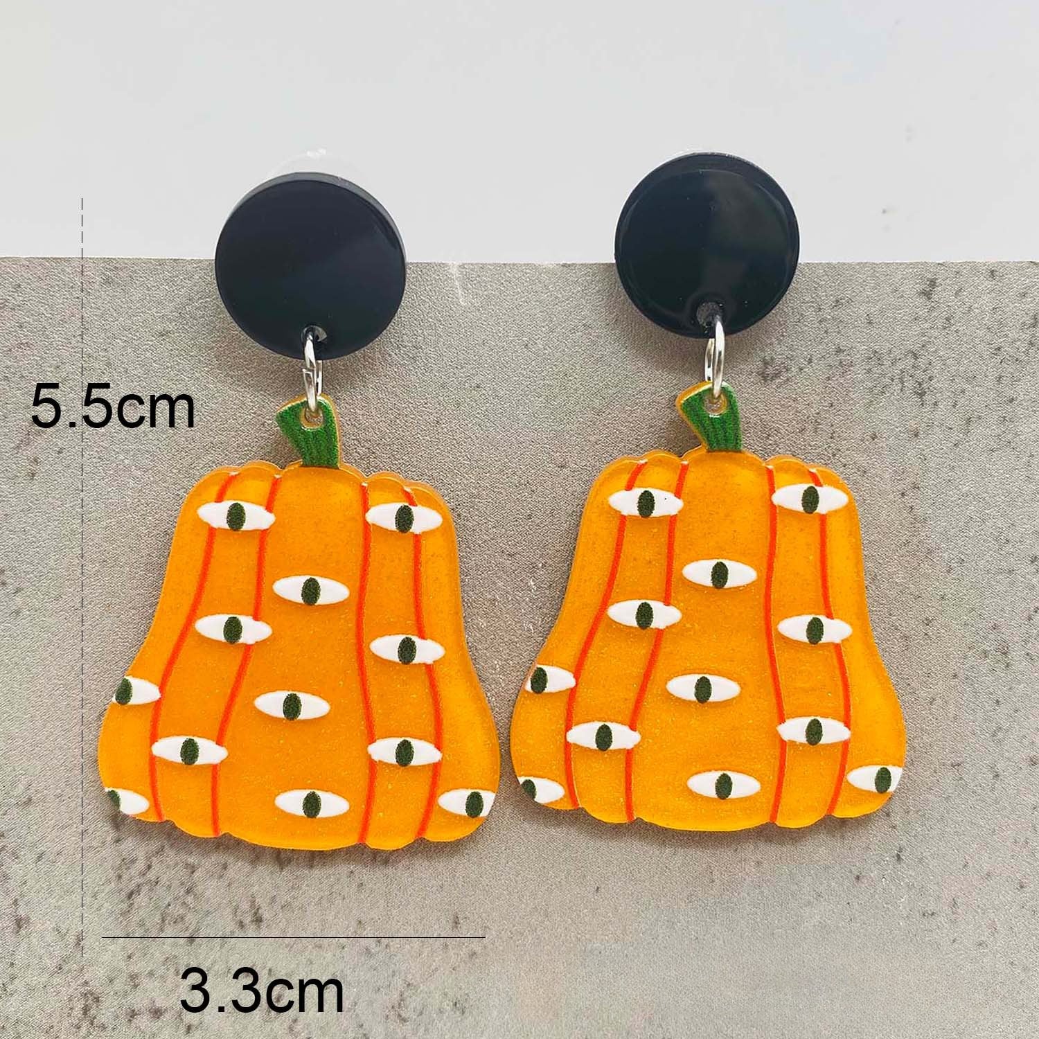 Wholesale Halloween Earrings Cat Ghost Pumpkin Strawberry Eyeball Acrylic Earrings ACC-ES-ChenY016