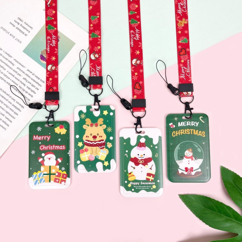 Wholesale Cute Christmas Card Set Lanyard Keychain ACC-KC-BG001
