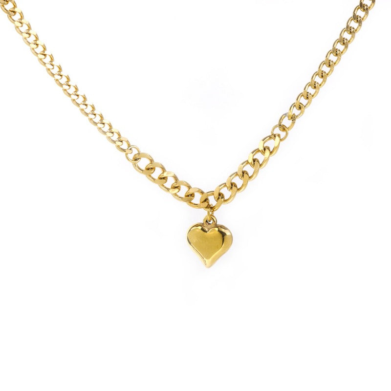 Wholesale Stainless Steel Heart Pendant Necklace ACC-NE-FeiLing002