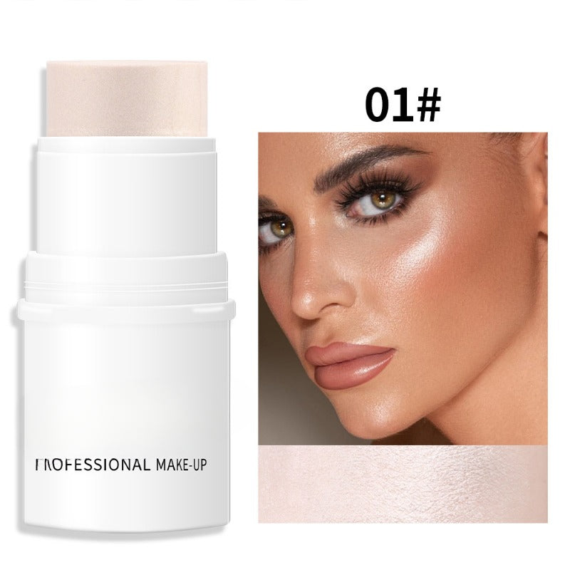 Wholesale Lazy High Gloss Sun Tan Rouge Pearlescent Blush Cream ACC-BH-Meika002