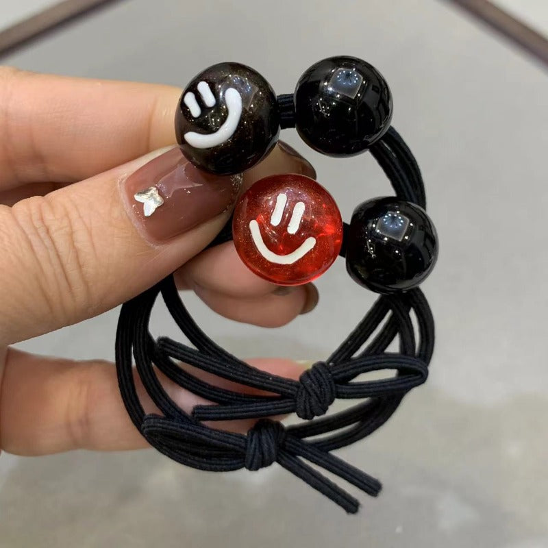 Wholesale Acetate Smiley Face Multicolor Hair Ties ACC-HS-Fanz001