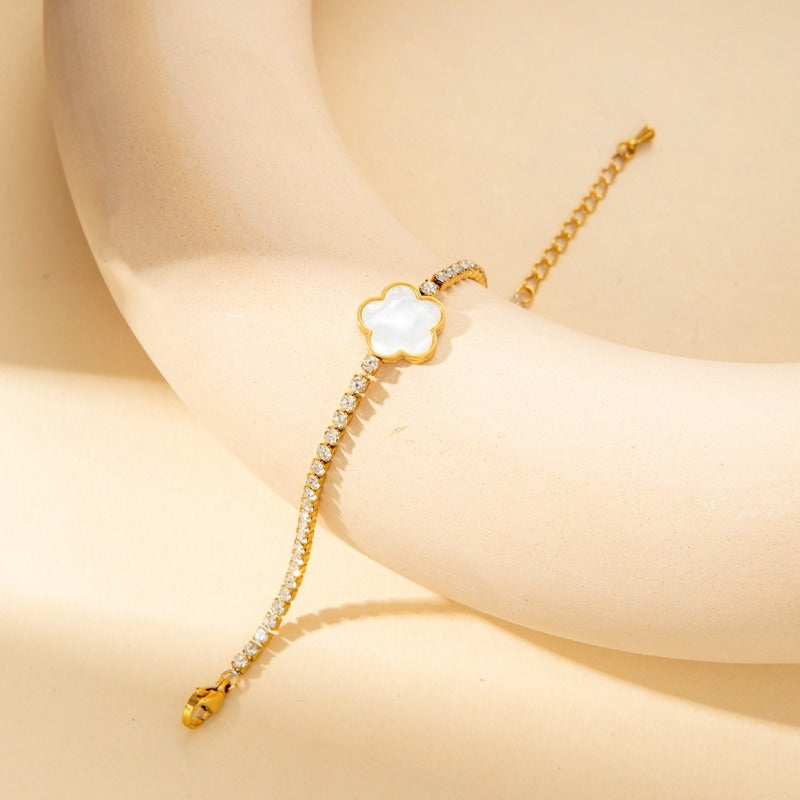 Wholesale Titanium Steel Heart  Butterfly Haoshi Bracelet ACC-BT-BangJie001