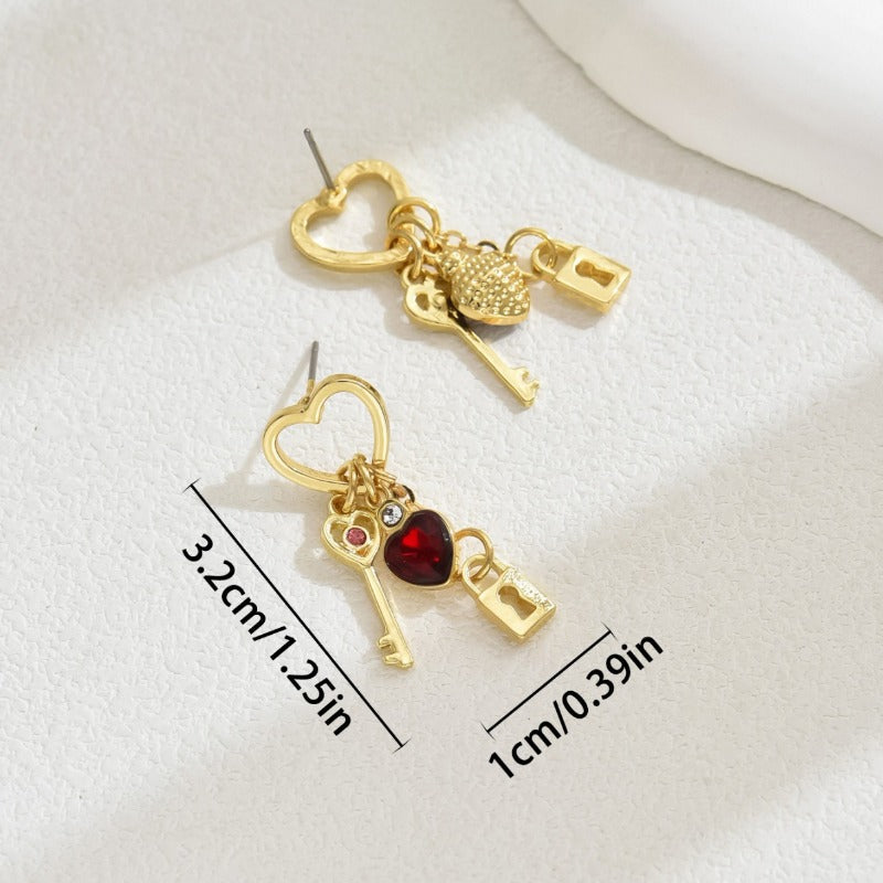 Wholesale Valentine's Day Luxury Style Heart Earrings ACC-ES-BaSha012