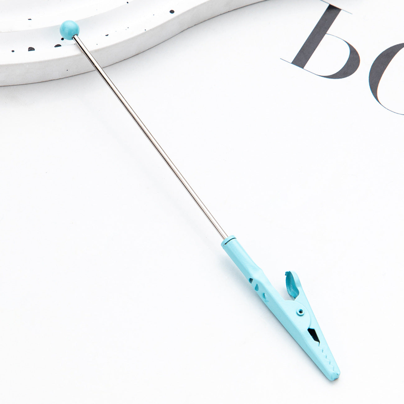 Wholesale Beadable Metal Card Grabber For Long Nails Macaron Color DIY Contactless Cards with Cards Puller ACC-KC-HuaH002