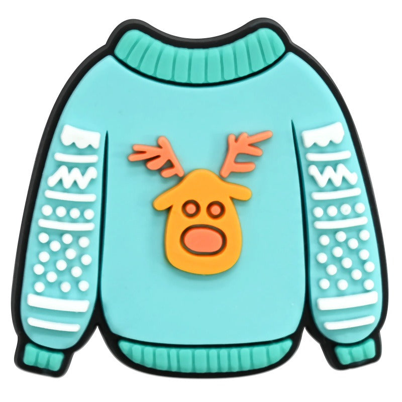 Wholesale Random 100pcs Winter Sweater PVC Soft Rubber Shoe Buckle Decoration ACC-SC-RYY080