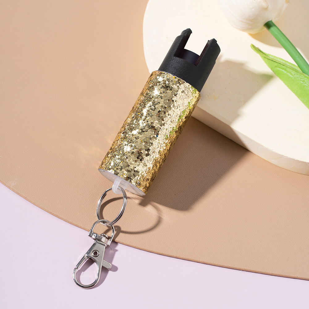 Wholesale Portable Push-on Glitter Sequin Keychains ACC-KC-ZhiYa061