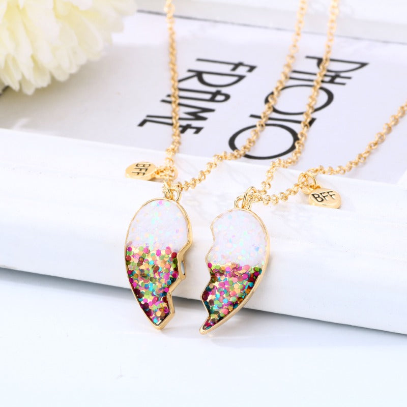 Wholesale Oil Drop Love Magnet Necklace Set ACC-NE-Hanp006