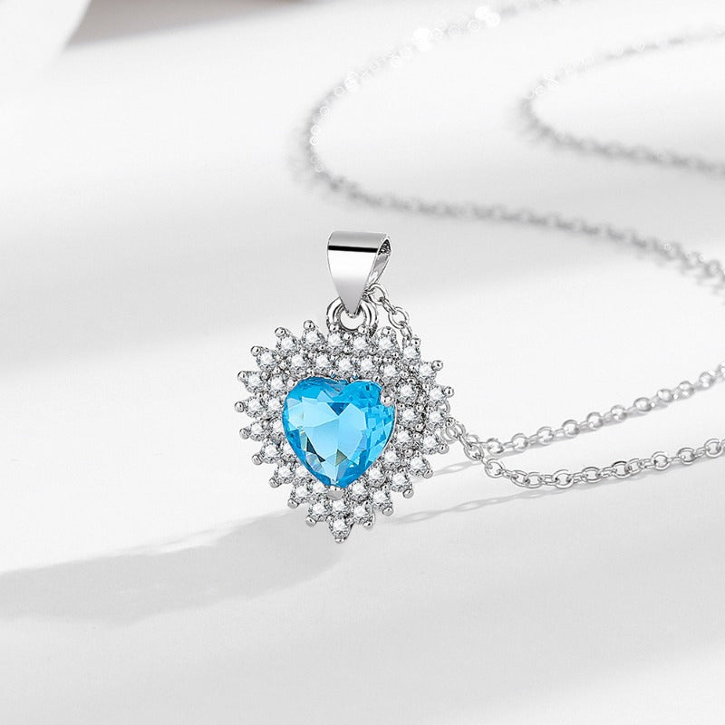 Wholesale Double Row Small Diamond Light Luxury Temperament Clavicle Necklaces ACC-NE-MeiLi002