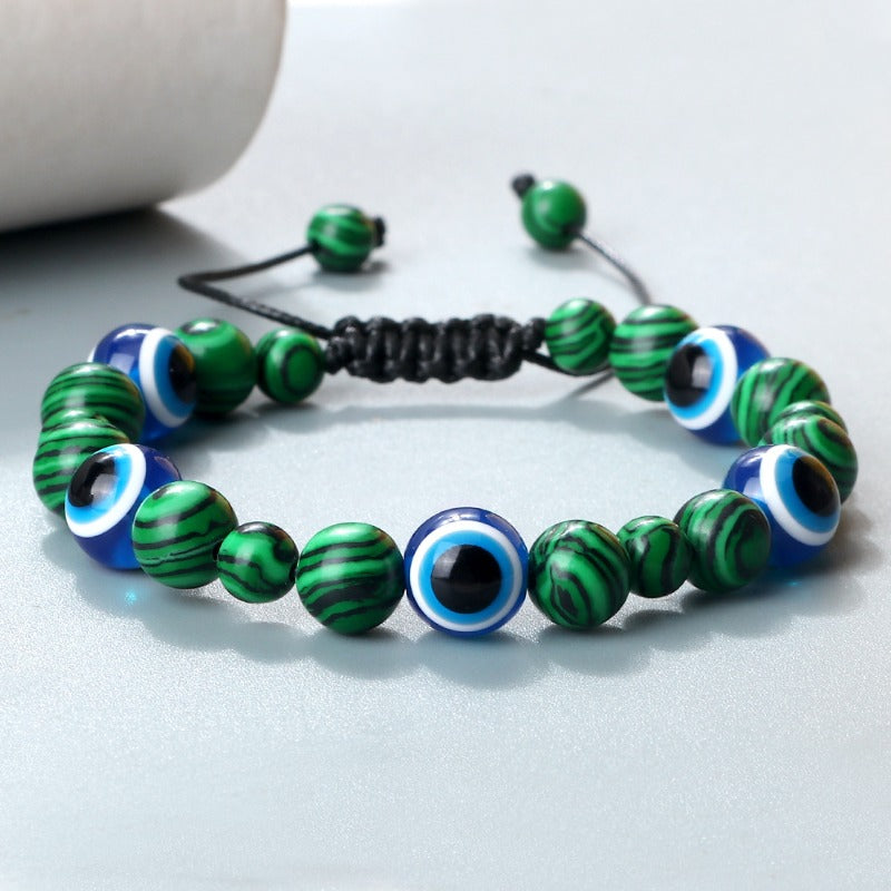 Wholesale Round Bead Devil Eye Braided Bracelet ACC-BT-Xinh004