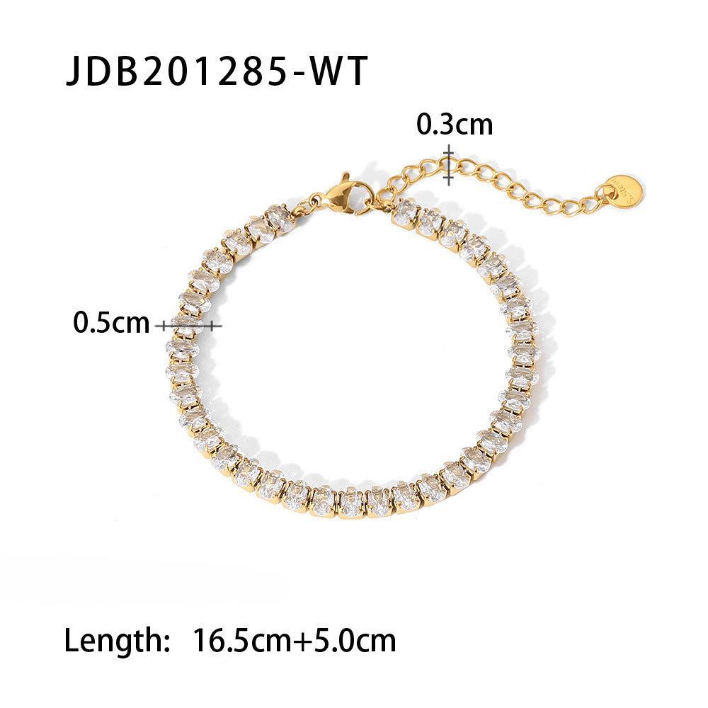 Wholesale Stainless Steel Inlaid Zircon Bracelet ACC-BT-WanX001 ACC-BT-WanX001