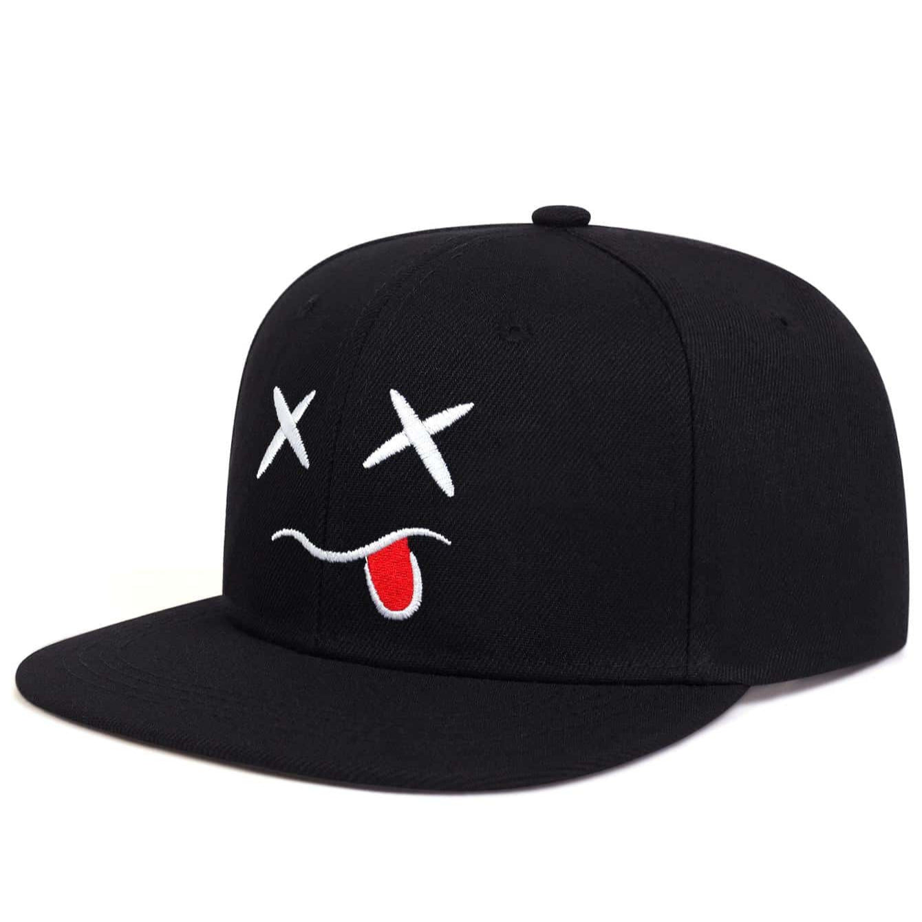 Wholesale Wide Brim Grinning Expression Baseball Cap Hat ACC-HT-KuBang008
