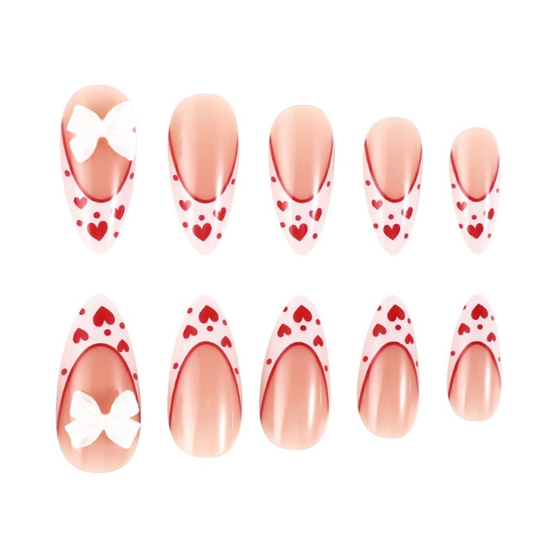 Wholesale 24 Pieces/box Valentine's Day Flower Bow Nails Kits Nail Stickers ACC-NS-MiKe029