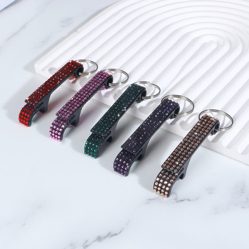 Wholesale Diamond Aluminum Alloy Bottle Wine Opener Keychains ACC-KC-RuiJie005