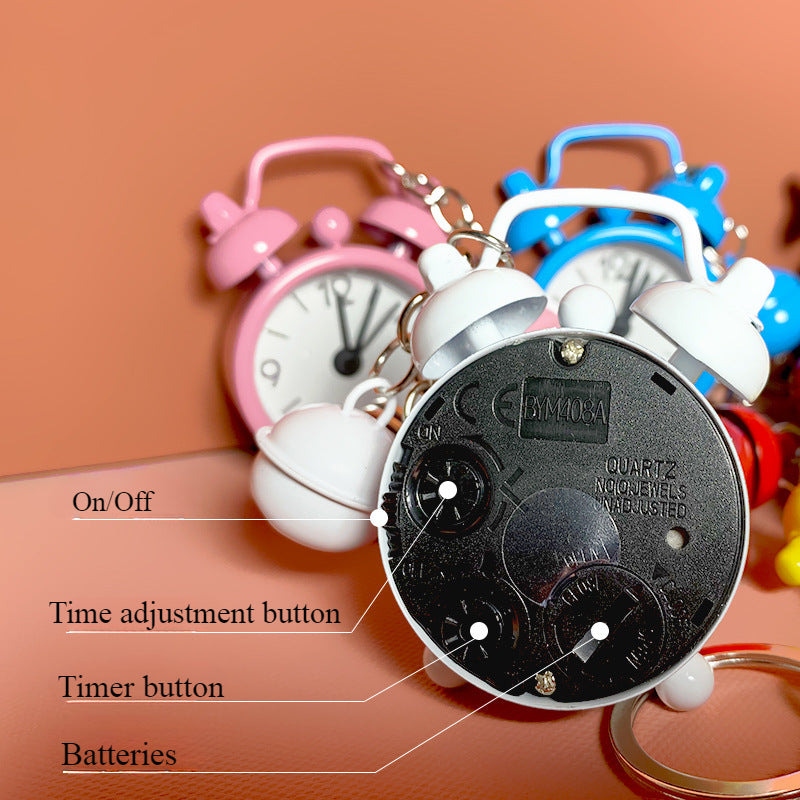 Wholesale Portable Color Metal Timing Alarm Mini Clock Keychain ACC-KC-XinMai001