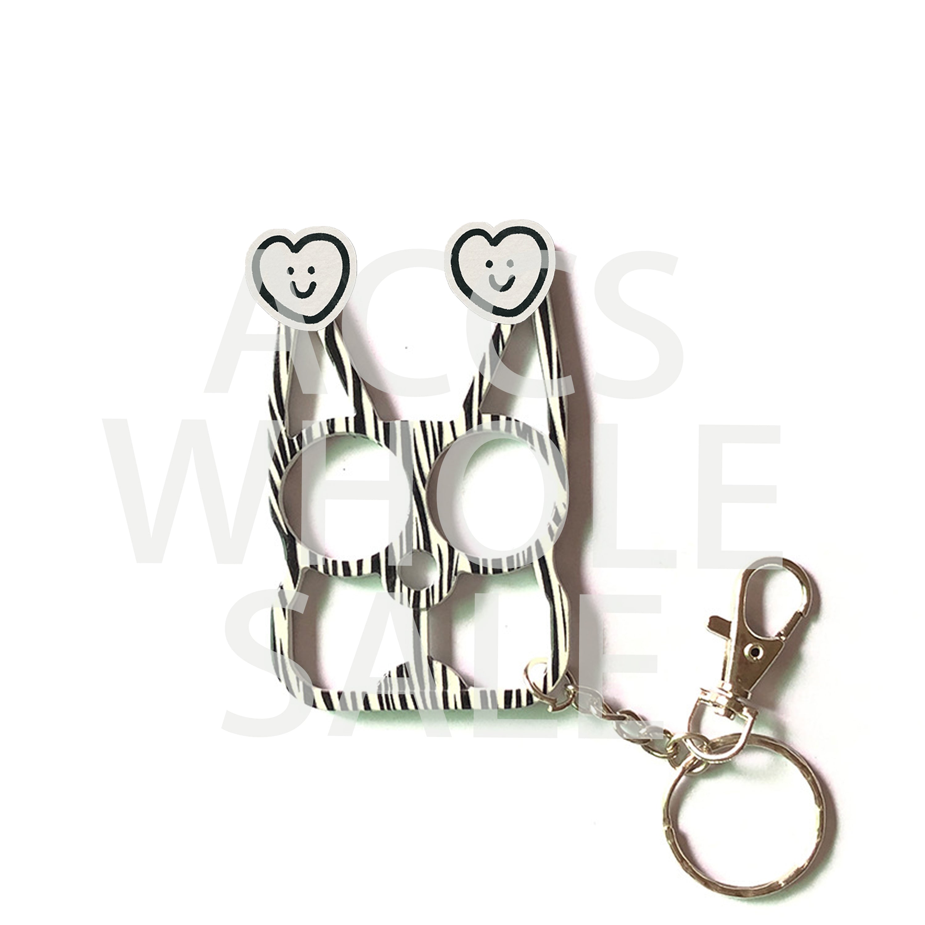 Wholesale Outdoor Gear Colorful Leopard Print Metal Keychains