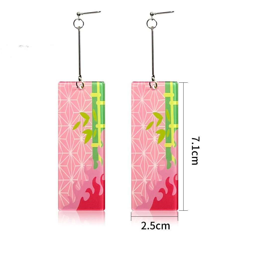 Wholesale Cartoon Anime Butterfly Acrylic Earrings ACC-ES-Jiay011