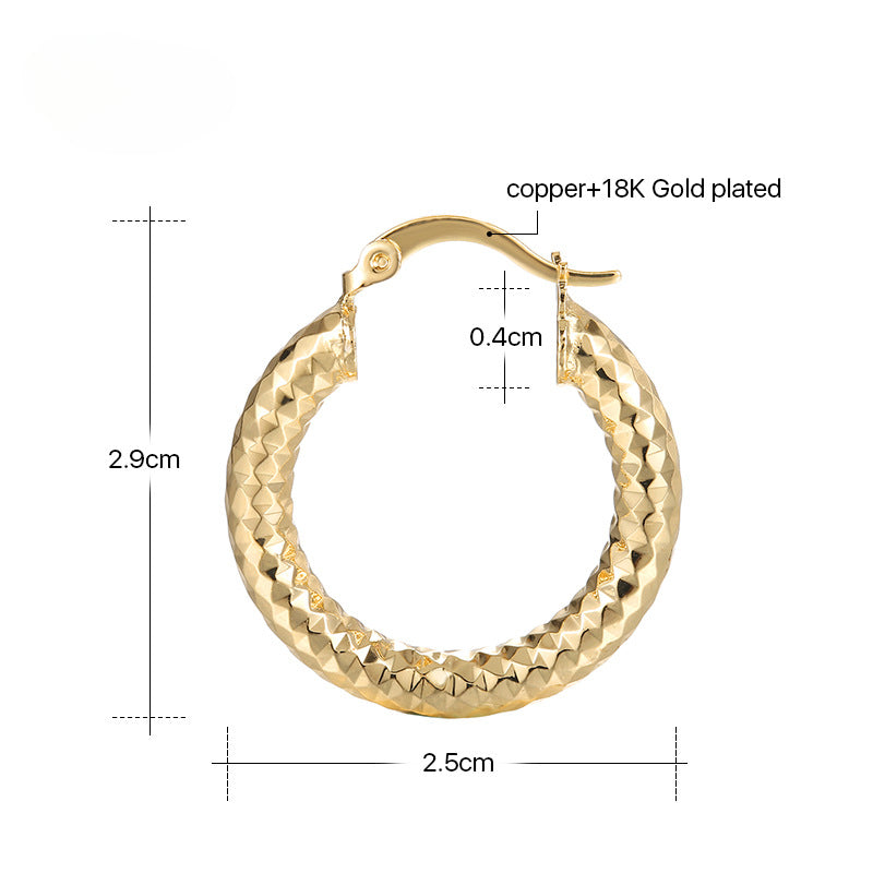 Wholesale 18K Gold Hoop Earrings ACC-ES-MoCai007