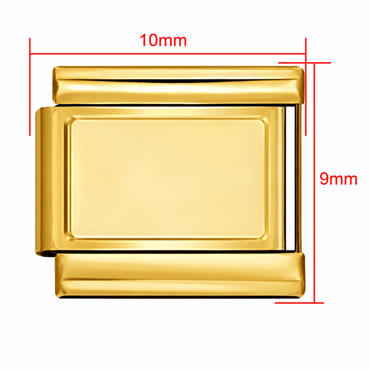 Wholesale DIY Personalized Photo Charm Stainless Steel Watch Band Chain Modular Bracelet 10x9mm