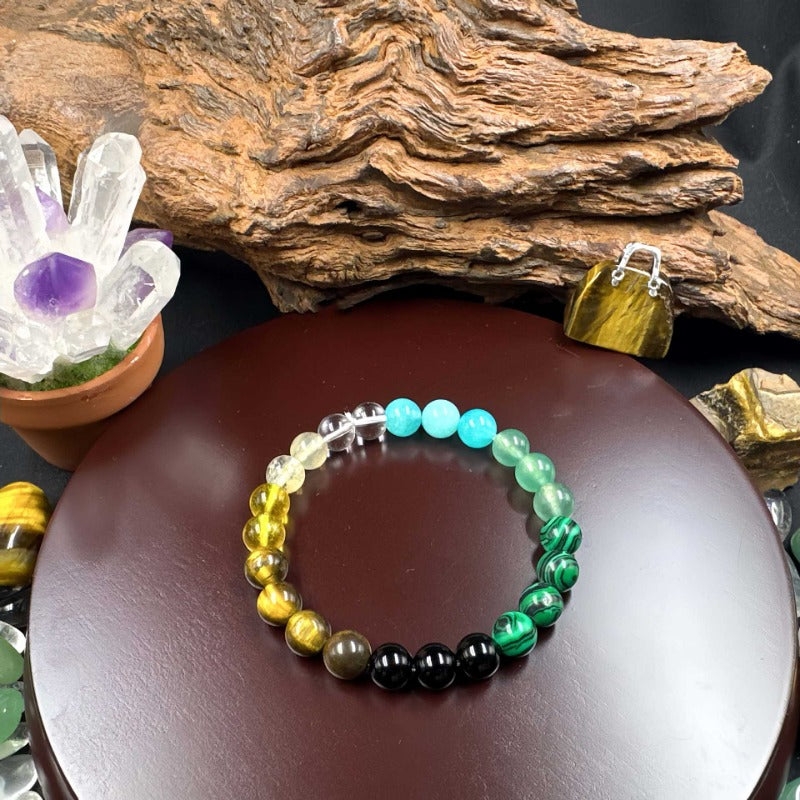 Wholesale Natural Green Aventurine Citrine Tiger Eye Stone Bracelet ACC-BT-XiaoDu006