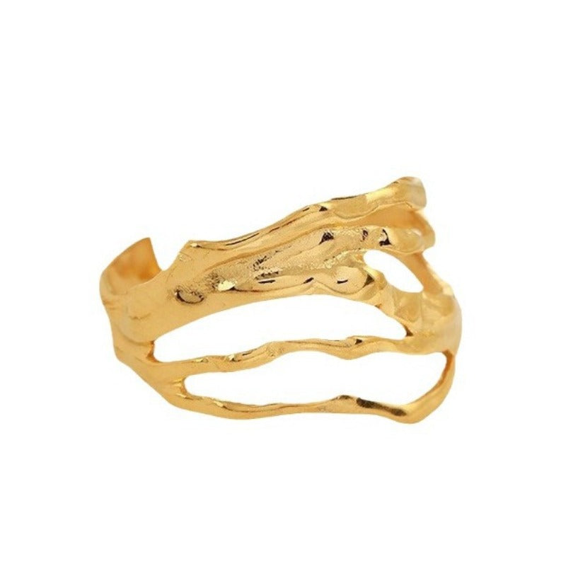 Wholesale Electroplated 18K Stainless Steel Loose Rings  ACC-RS-TaiMei007