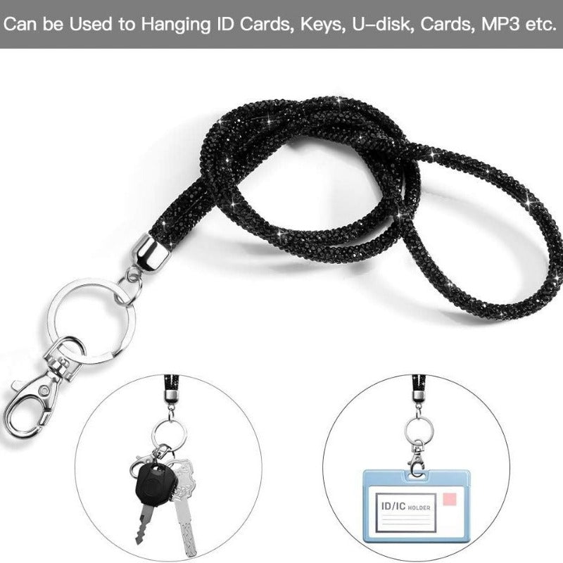 Wholesale Rhinestone Crossbody Lanyard Keychain ACC-KC-LingYu002