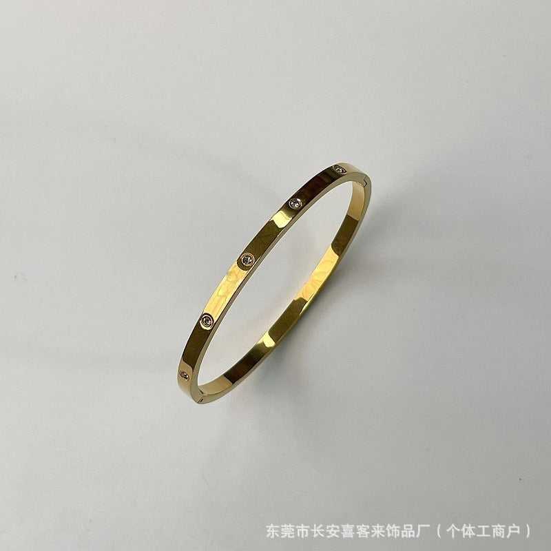 Wholesale Non-fading Titanium Steel Nail Bracelet ACC-BT-XKL002