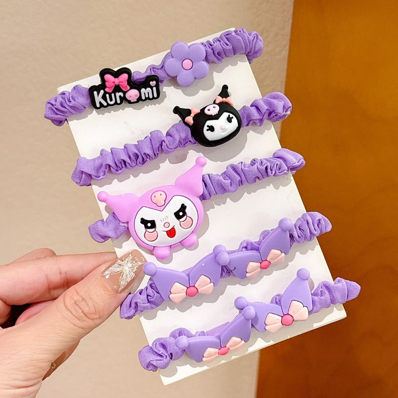 Wholesale 5pcs Children's Cartoon Cute Doll Rope Hair Scrunchies ACCVIP-HS-Huidi013