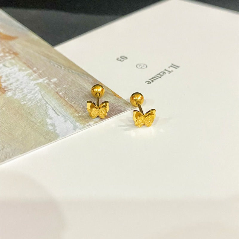 Wholesale Titanium Steel Animal Screw Earrings ACCVIP-ES-YZXW004