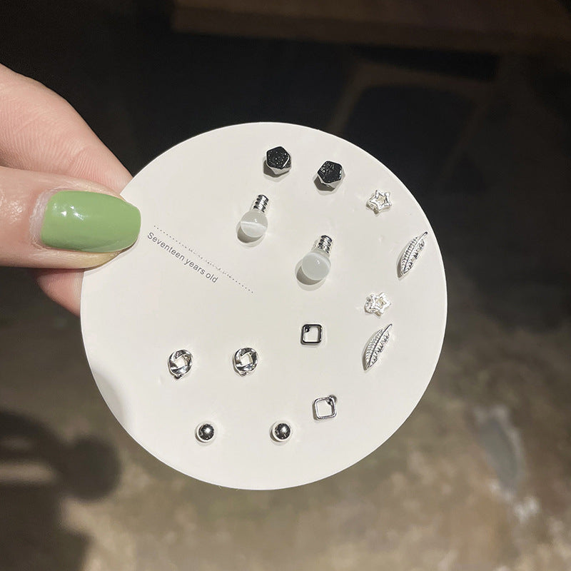 Wholesale Simple Small S925 Earring Set ACC-ES-Zhany007