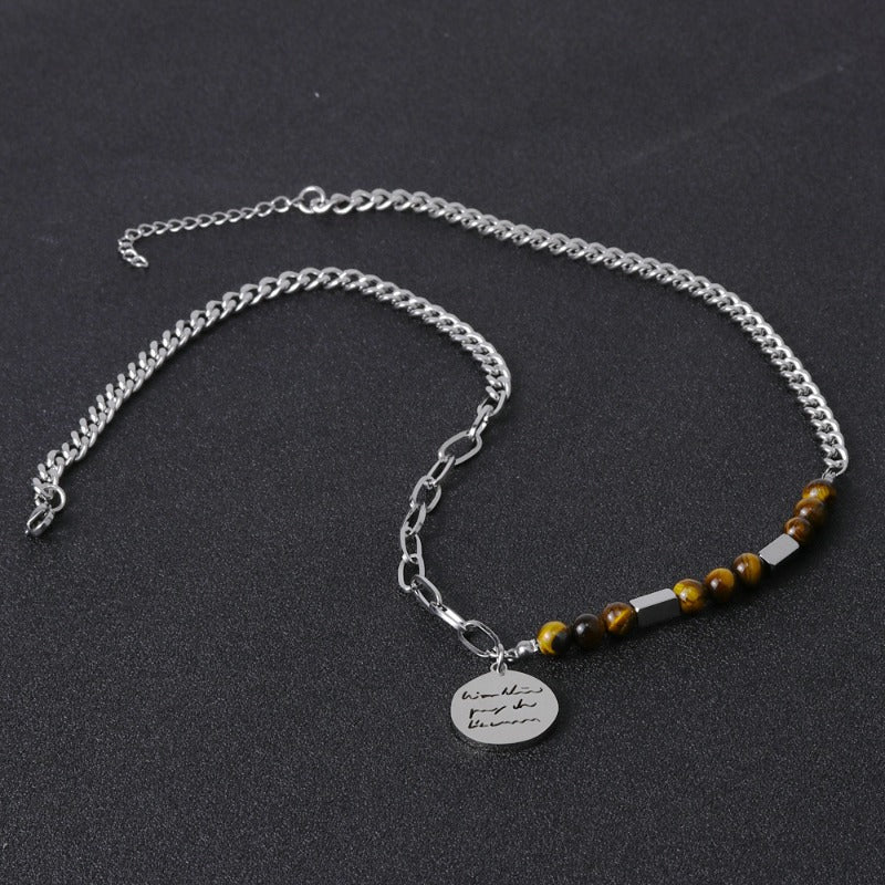 Wholesale Non-fading Titanium Steel Men's Necklace ACC-NE-FeiLing003