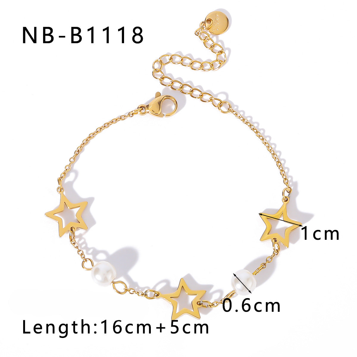 Wholesale Bohemian Butterfly Five-pointed Star Stainless Steel Bracelets ACC-BT-Xiny019