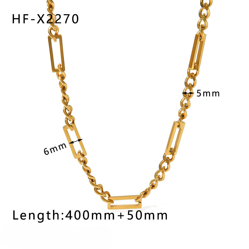Wholesale Special Shaped Love Water Drop Pendant Zircon Lava Stainless Steel Necklace ACC-NE-Xiny004