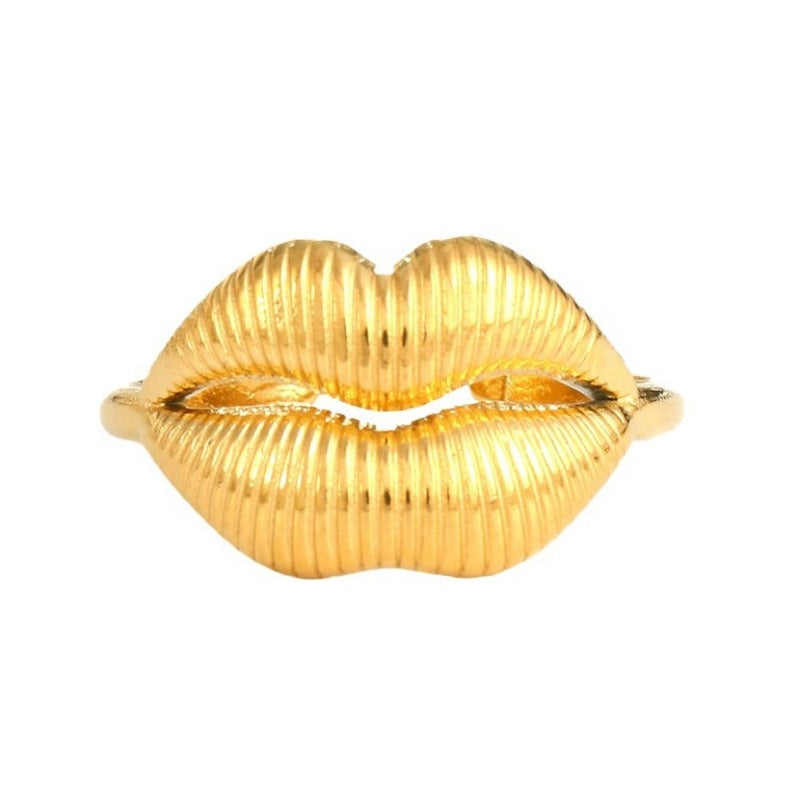 Wholesale Line Hearts Butterfly Irregular Stainless Steel Open Rings  ACC-RS-TaiMei004