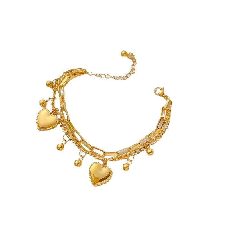 Wholesale Double Layer Titanium Steel Bracelet ACC-BT-QiYun006