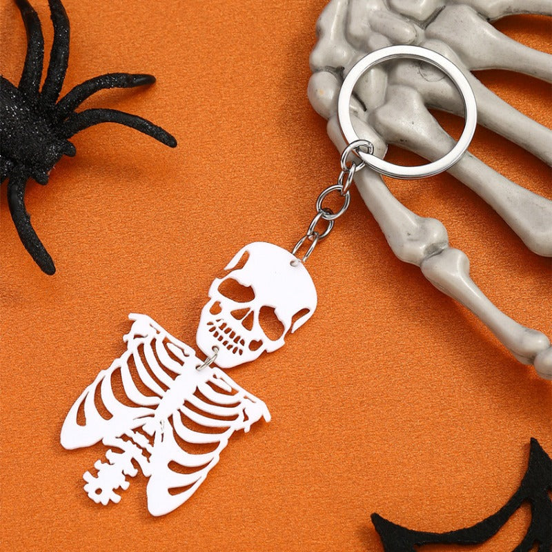 Wholesale Funny Ghost Dark Skull Halloween Keychain ACC-KC-RongRui018