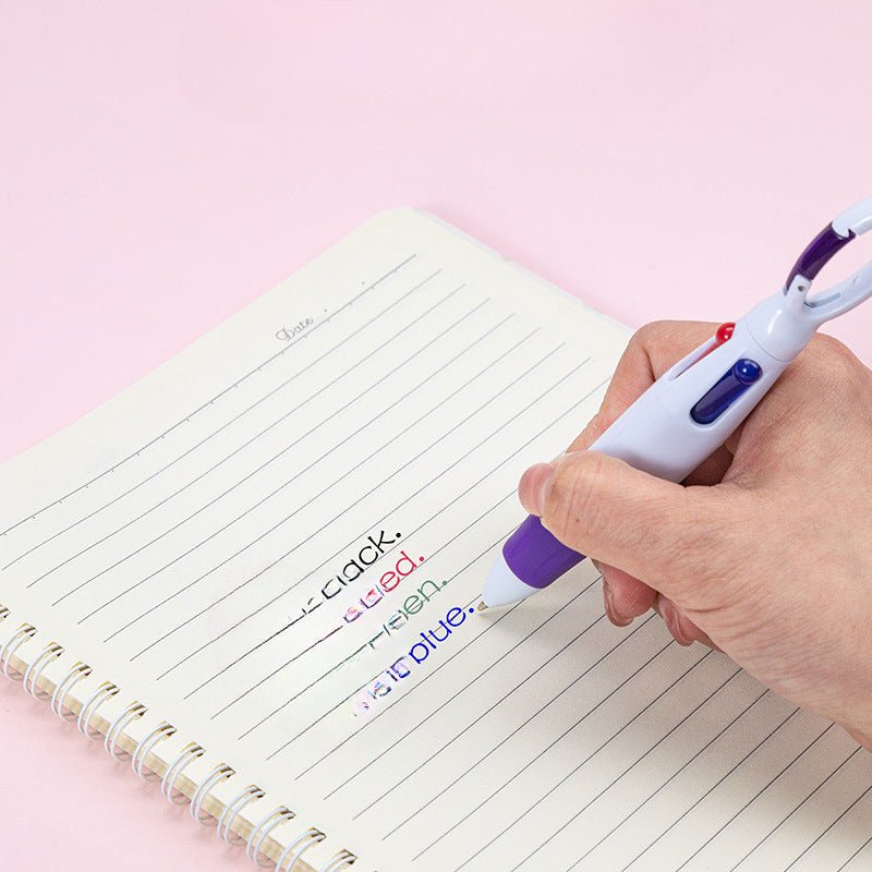 Wholesale Four Color Ballpoint Pen Mountaineering Clip Highlighter Set Keychains ACC-KC-DiGuo001